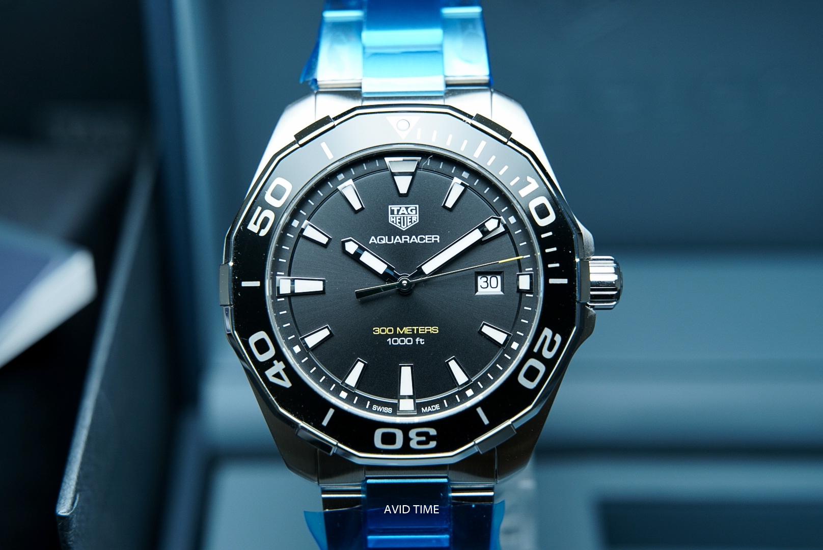 Tag Heuer Aquaracer 43mm Quartz Black Dial WAY101A.BA0746 Avid Time